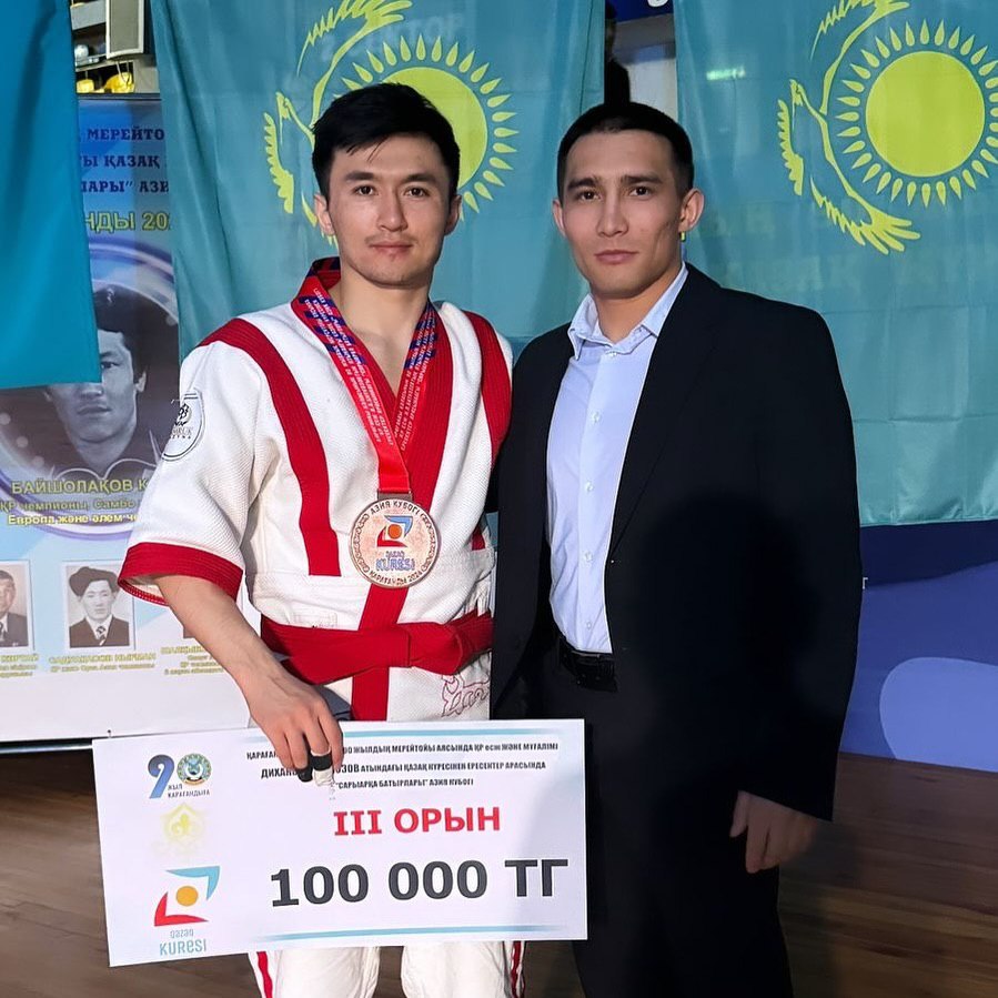 Senior coach of the Kazakh wrestling section of the Martial Arts Palace named after Zh. Ushkempirov Kalymbekov Erkebulan took 3rd place