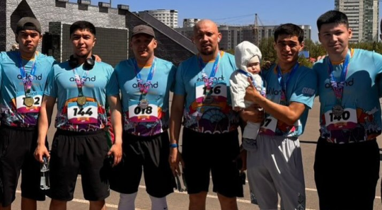 Trainers from the Martial Arts Palace named after Zhaksylyk Ushkempirov participated in the Ailand Family Run family race