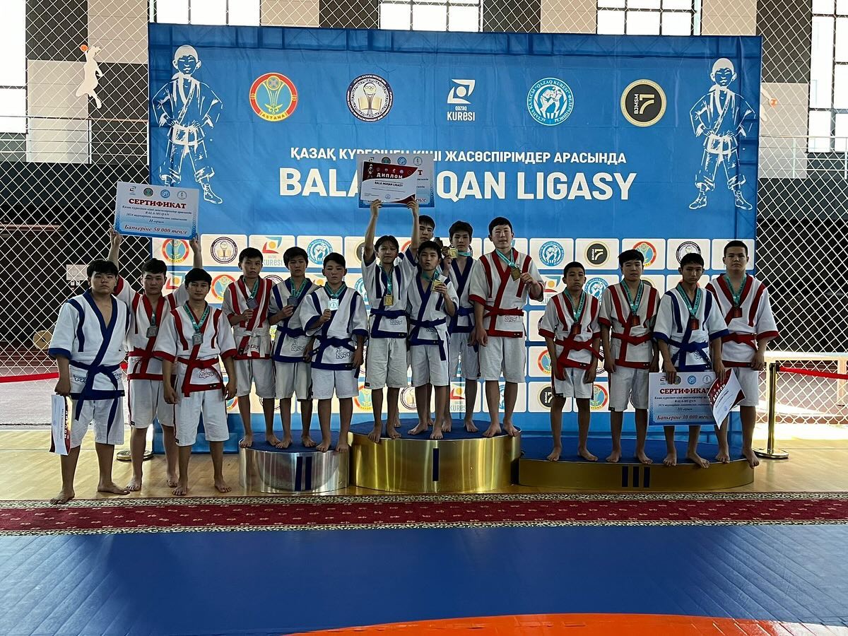 The BALA MUQAN LIGASY tournament for teens in Kazakh Kuresi was held in Astana