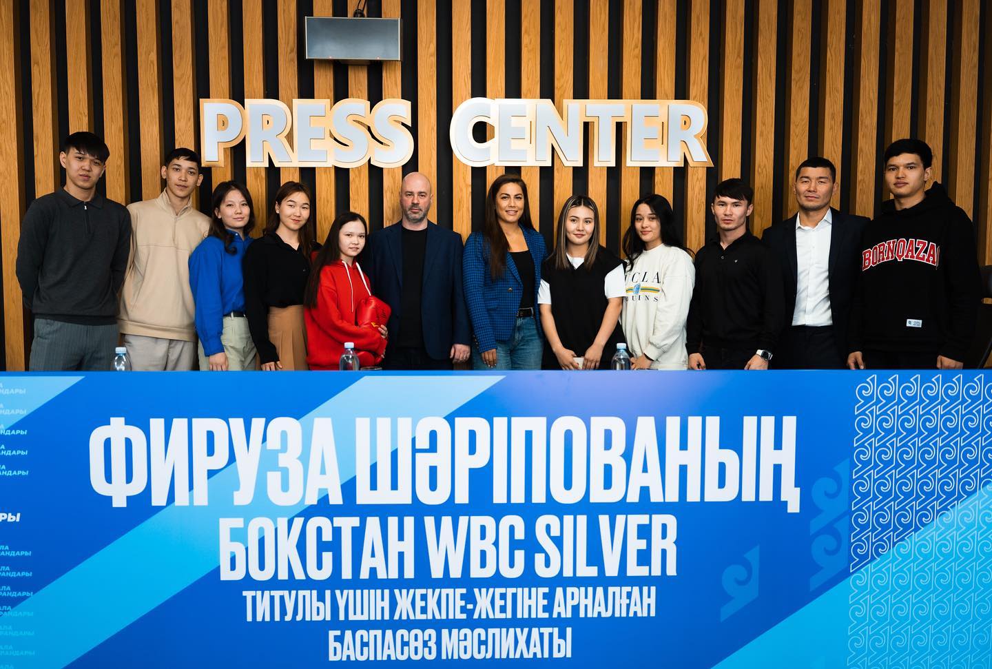 Пресс-конференция посвященная предстоящему поединку с боксершой  Фирузой Шариповой