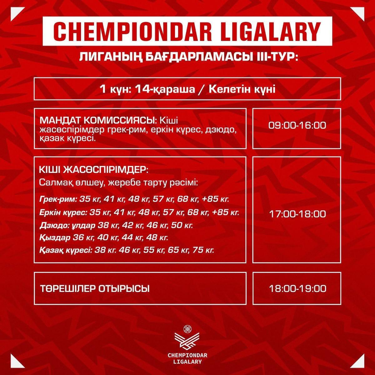 Состоится 3-й тур турнира CHEMPIONDAR LIGALARY