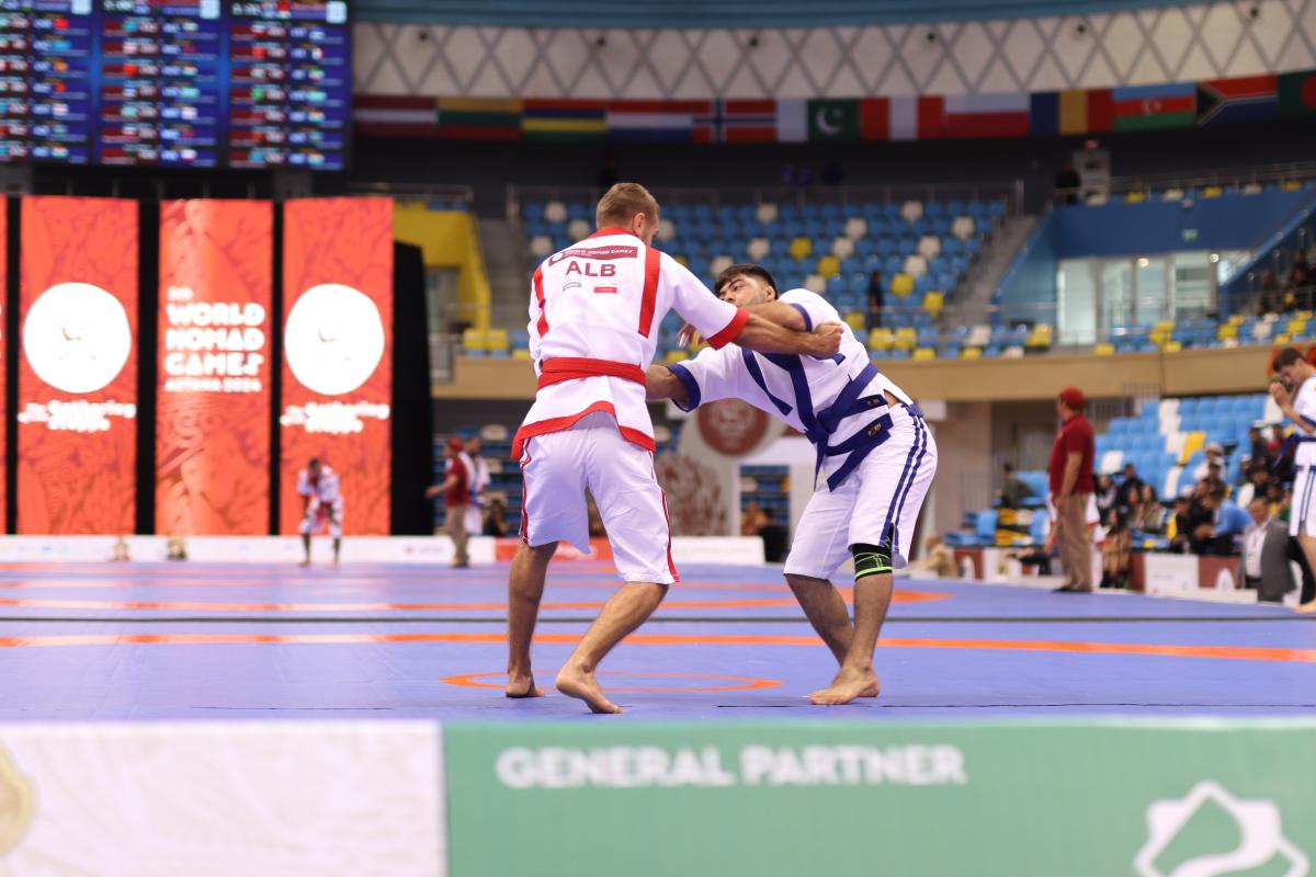 V World Nomad Games. Kazakh wrestling. Day 1