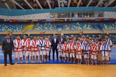 The Head of United World Wrestling Visited the Palace of Martial Arts named after Zhaksylyk Ushkempirov