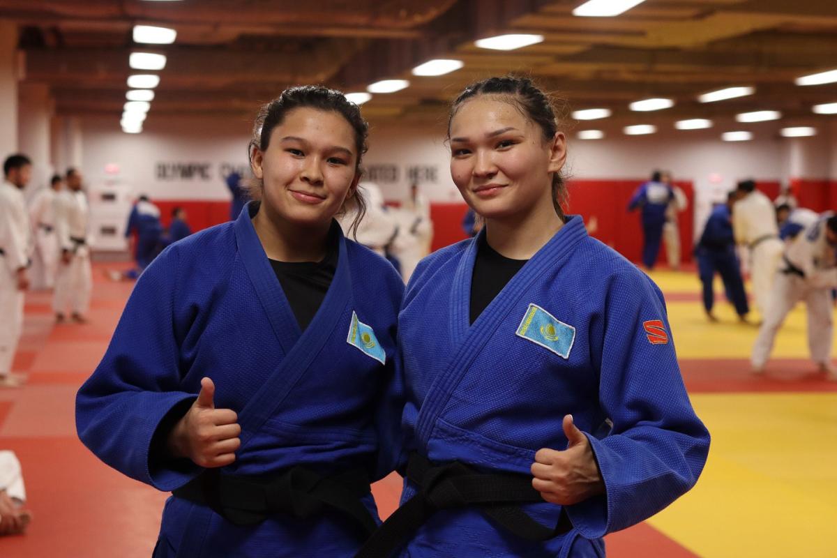 The Kazakhstan Judo Team at a Training Camp